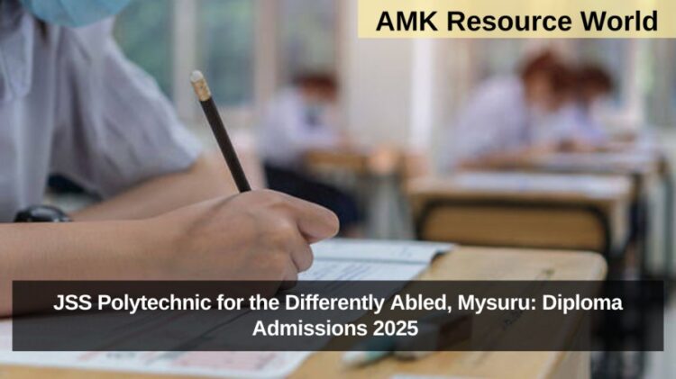 JSS Polytechnic for the Differently Abled, Mysuru: Diploma Admissions 2025 Applications Open
