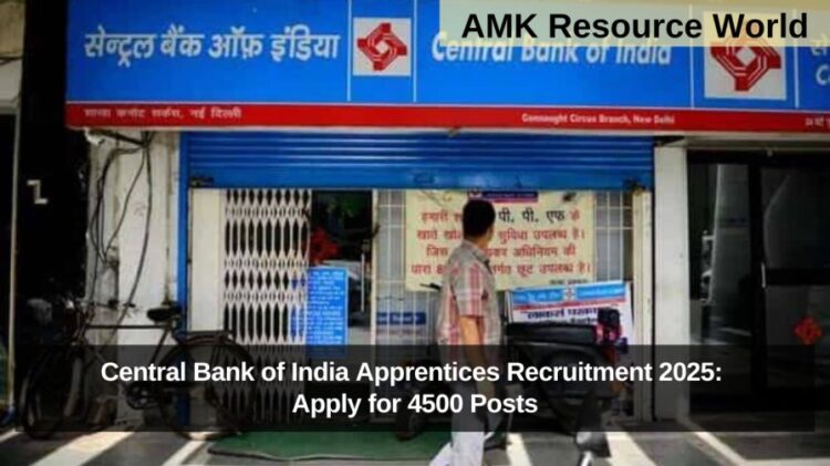 Central Bank of India Apprentices Recruitment 2025: Apply for 4500 Posts