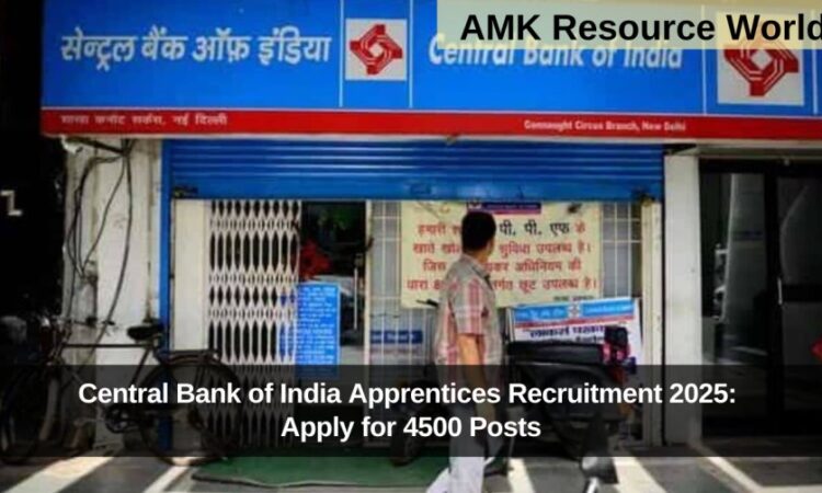 Central Bank of India Apprentices Recruitment 2025: Apply for 4500 Posts