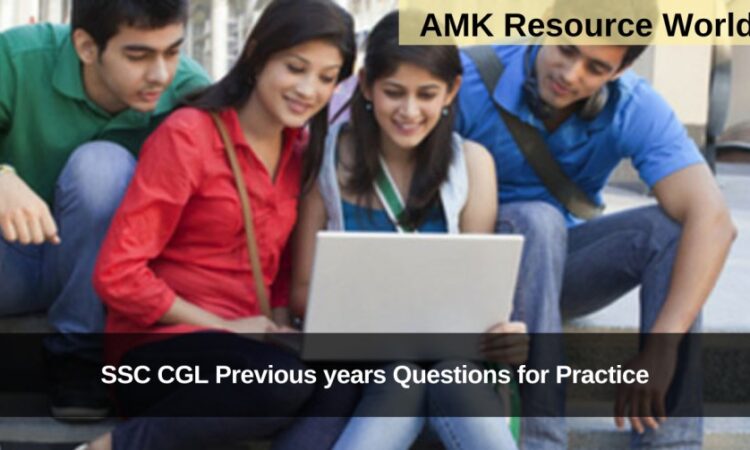 SSC CGL Previous years Questions for Practice