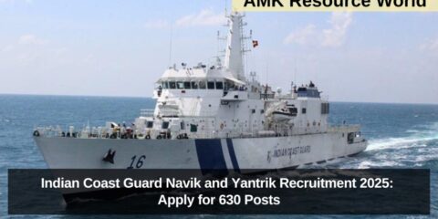 Indian Coast Guard Navik and Yantrik Recruitment 2025: Apply for 630 Posts