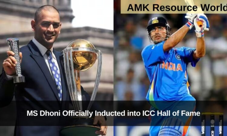 MS Dhoni Officially Inducted into ICC Hall of Fame