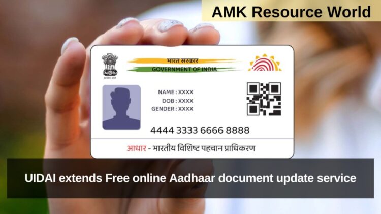 UIDAI extends Free online Aadhaar document update service