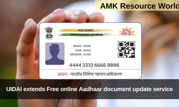 UIDAI extends Free online Aadhaar document update service