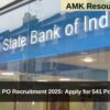 SBI PO Recruitment 2025: Apply for 541 Posts