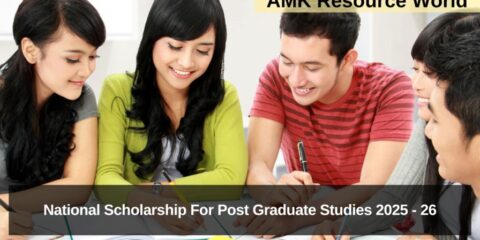 National Scholarship For Post Graduate Studies 2025 - 26 Applications Open