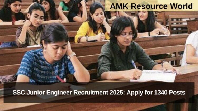 SSC Junior Engineer Recruitment 2025: Apply for 1340 Posts