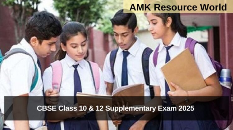 CBSE Class 10 & 12 Supplementary Exam 2025 date sheet released