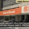 Bank of Baroda Local Bank Officer (LBO) Recruitment 2025 notification released: Apply for 2500 Posts