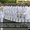 Indian Coast Guard Assistant Commandant Recruitment 2025 notification released: Apply for 170 Posts