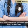 BTSC Nursing Tutor Recruitment 2025 notification released: Apply for 498 Posts