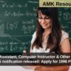 TN TRB PG Assistant, Computer Instructor & Other Recruitment 2025 notification released: Apply for 1996 Posts