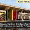 Punjab and Haryana High Court Chandigarh Peon Recruitment 2025 notification out: Apply for 75 Posts