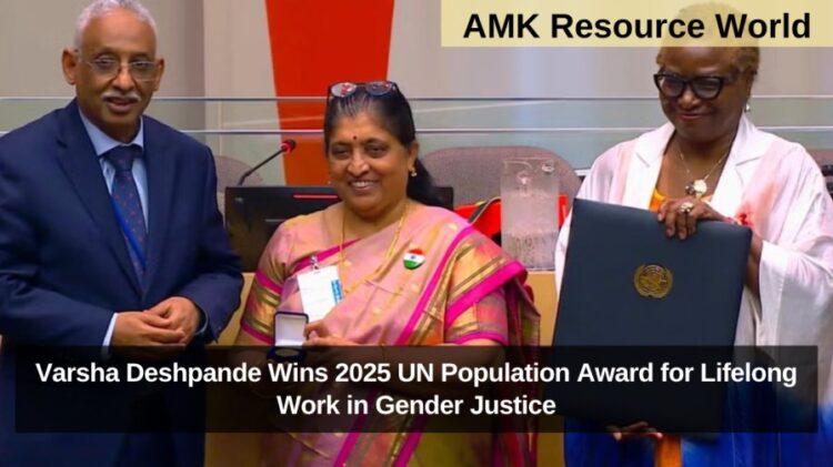 Varsha Deshpande Wins 2025 UN Population Award for Lifelong Work in Gender Justice