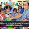 LKG, UKG Classes Begin in Karnataka’s Anganwadis with Chilipili 2.0 Curriculum