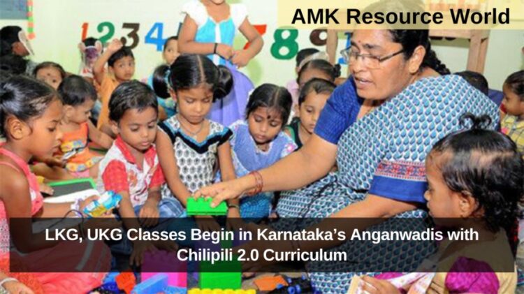 LKG, UKG Classes Begin in Karnataka’s Anganwadis with Chilipili 2.0 Curriculum