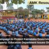3 Month Campaign to Protect Karnataka Government School Property: Education Department Issues Order