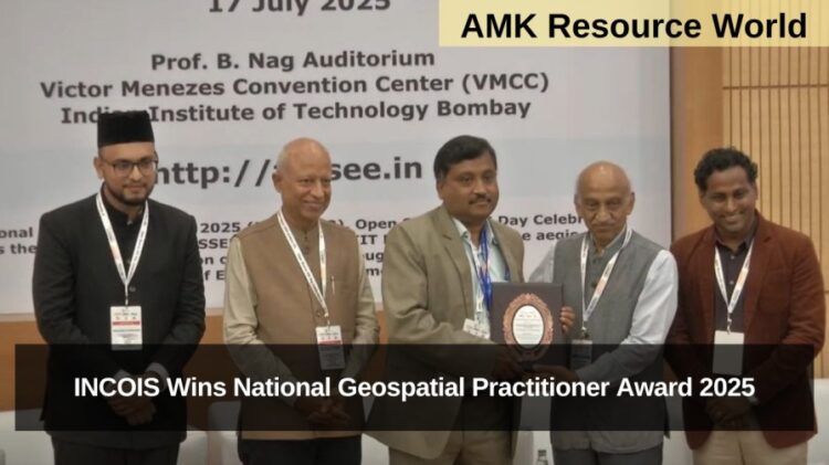 INCOIS Wins National Geospatial Practitioner Award 2025