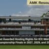 England Awarded Hosting Rights for ICC World Test Championship Finals in 2027, 2029, and 2031