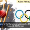 Cricket Returns to the Olympics at Los Angeles 2028 After 128 Years with T20 Format