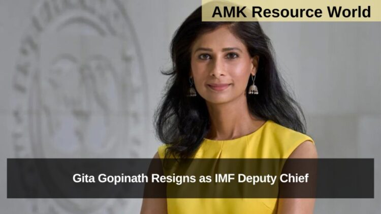 Gita Gopinath Resigns as IMF Deputy Chief