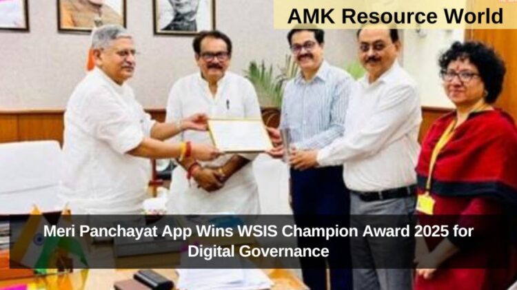 Meri Panchayat App Wins WSIS Champion Award 2025 for Digital Governance