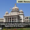 Karnataka to Conduct Re-Caste Census from September 22 to October 7