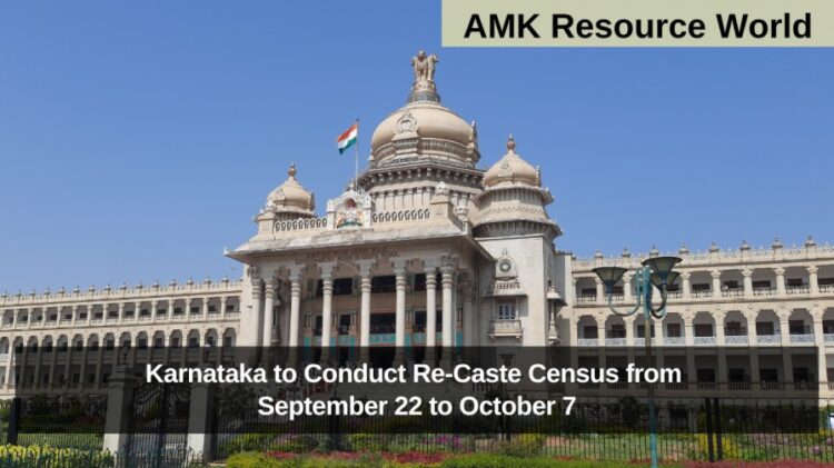Karnataka to Conduct Re-Caste Census from September 22 to October 7