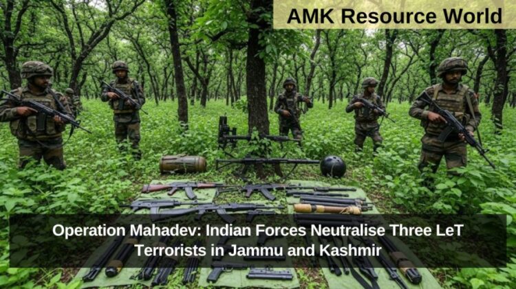 Operation Mahadev: Indian Forces Neutralise Three LeT Terrorists in Jammu and Kashmir