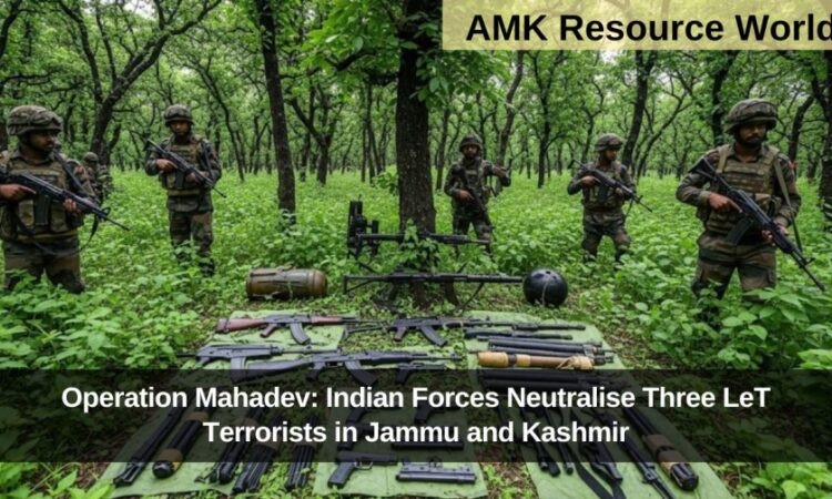 Operation Mahadev: Indian Forces Neutralise Three LeT Terrorists in Jammu and Kashmir