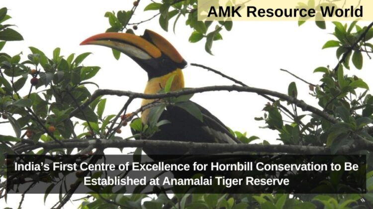 India’s First Centre of Excellence for Hornbill Conservation to Be Established at Anamalai Tiger Reserve