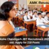Samagra Shiksha Chandigarh JBT Recruitment 2025 notification out: Apply for 218 Posts