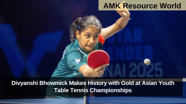 Divyanshi Bhowmick Makes History with Gold at Asian Youth Table Tennis Championships