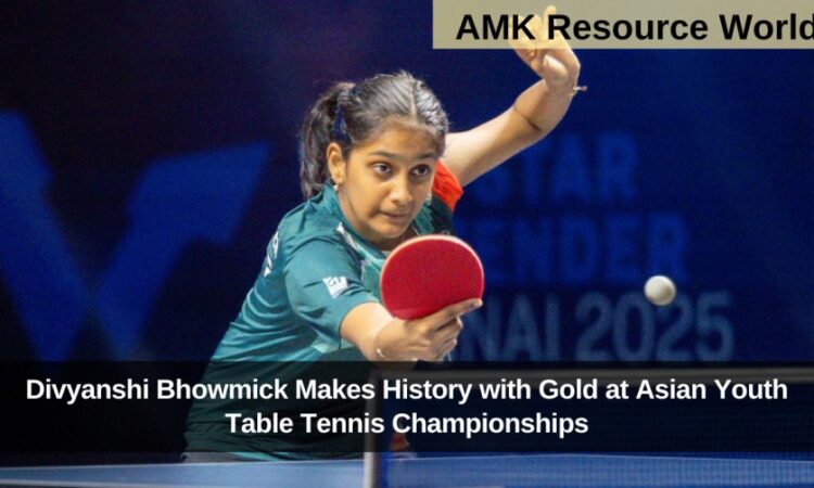 Divyanshi Bhowmick Makes History with Gold at Asian Youth Table Tennis Championships