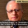 Maharashtra Declares August 7 as “Sustainable Agriculture Day” to Honor Dr. M. S. Swaminathan