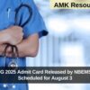 NEET PG 2025 Admit Card Released by NBEMS; Exam Scheduled for August 3