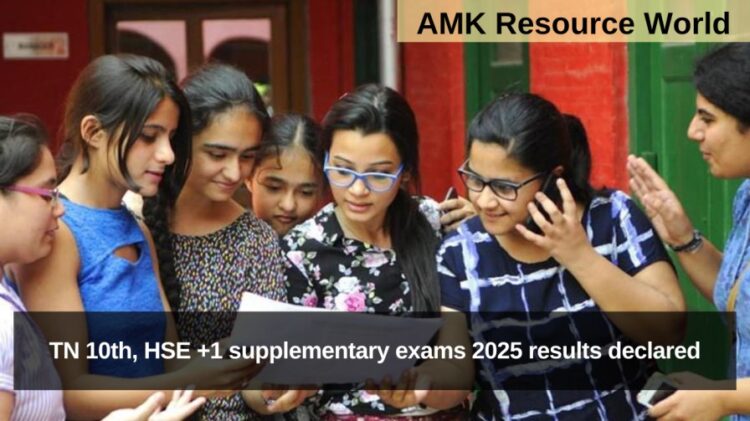 TN 10th, HSE +1 supplementary exams 2025 results declared