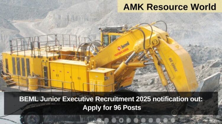BEML Junior Executive Recruitment 2025 notification out: Apply for 96 Posts