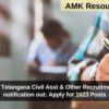 MHSRB Telangana Civil Asst & Other Recruitment 2025 notification out: Apply for 1623 Posts