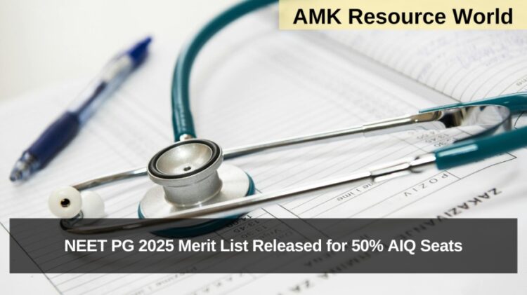 NEET PG 2025 Merit List Released for 50% AIQ Seats
