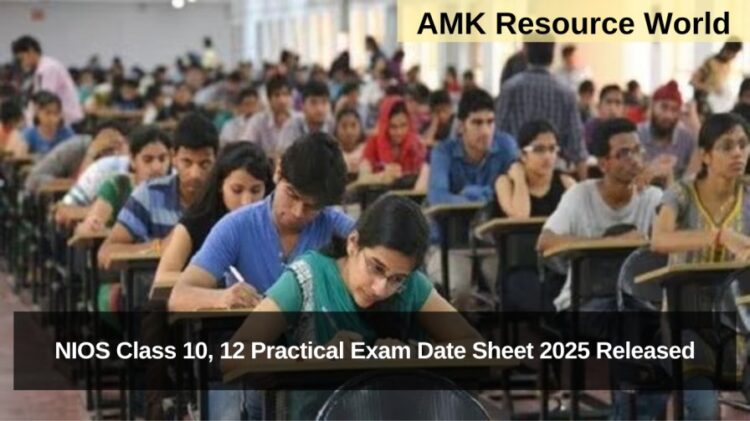 NIOS Class 10, 12 Practical Exam Date Sheet 2025 Released
