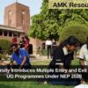 Delhi University Introduces Multiple Entry and Exit Scheme for UG Programmes Under NEP 2020