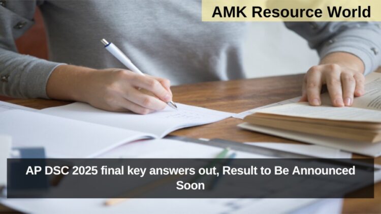 AP DSC 2025 final key answers out, Result to Be Announced Soon