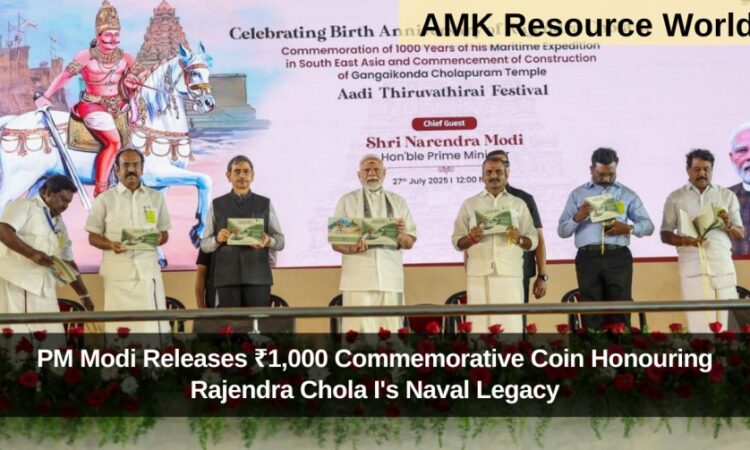 PM Modi Releases ₹1,000 Commemorative Coin Honouring Rajendra Chola I's Naval Legacy