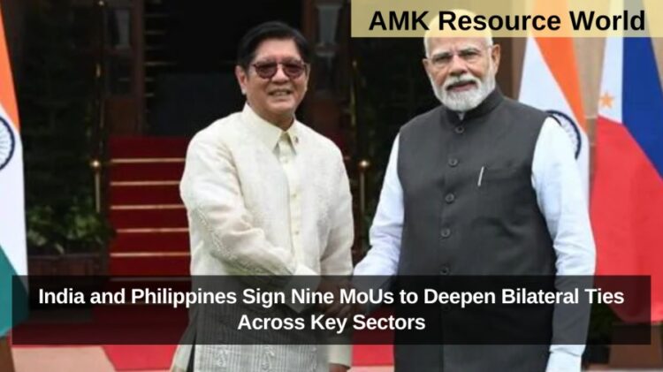India and Philippines Sign Nine MoUs to Deepen Bilateral Ties Across Key Sectors