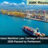 India Modernizes Maritime Law: Carriage of Goods by Sea Bill, 2025 Passed by Parliament