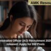NIACL Administrative Officer (AO) Recruitment 2025 notification released: Apply for 550 Posts