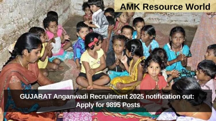 GUJARAT Anganwadi Recruitment 2025 notification out: Apply for 9895 Posts