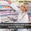 WBHRB Pharmacist Recruitment 2025 notification out: Apply for 350 Posts