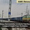 Indian Railways Successfully Conducts Trial Run of Asia’s Longest Freight Train ‘Rudrastra